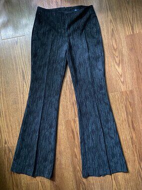 🪩Vintage 1997 Garage Sparkly Glitter Textured Flare Pants 90s Clubwear